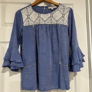 Loft-chambray blouse